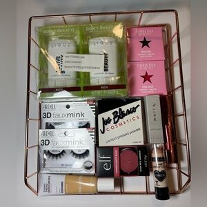 Cosmetic Mixed Makeup Bundle Jeffree Star, Joe Blasco, Ardell, Active Beauty
